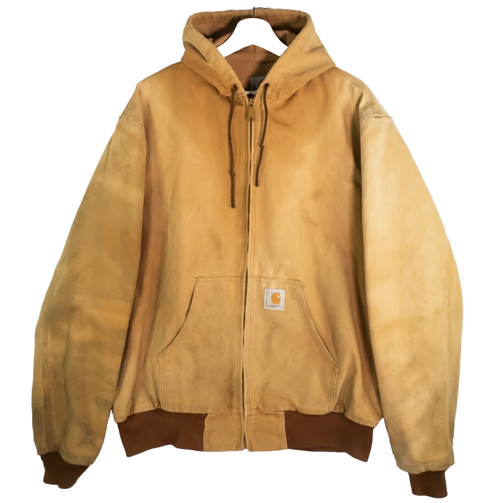 Vintage 90s Carhartt Jr116 Duck Jacket Men’s Xl Tall Thermal Lined Distressed